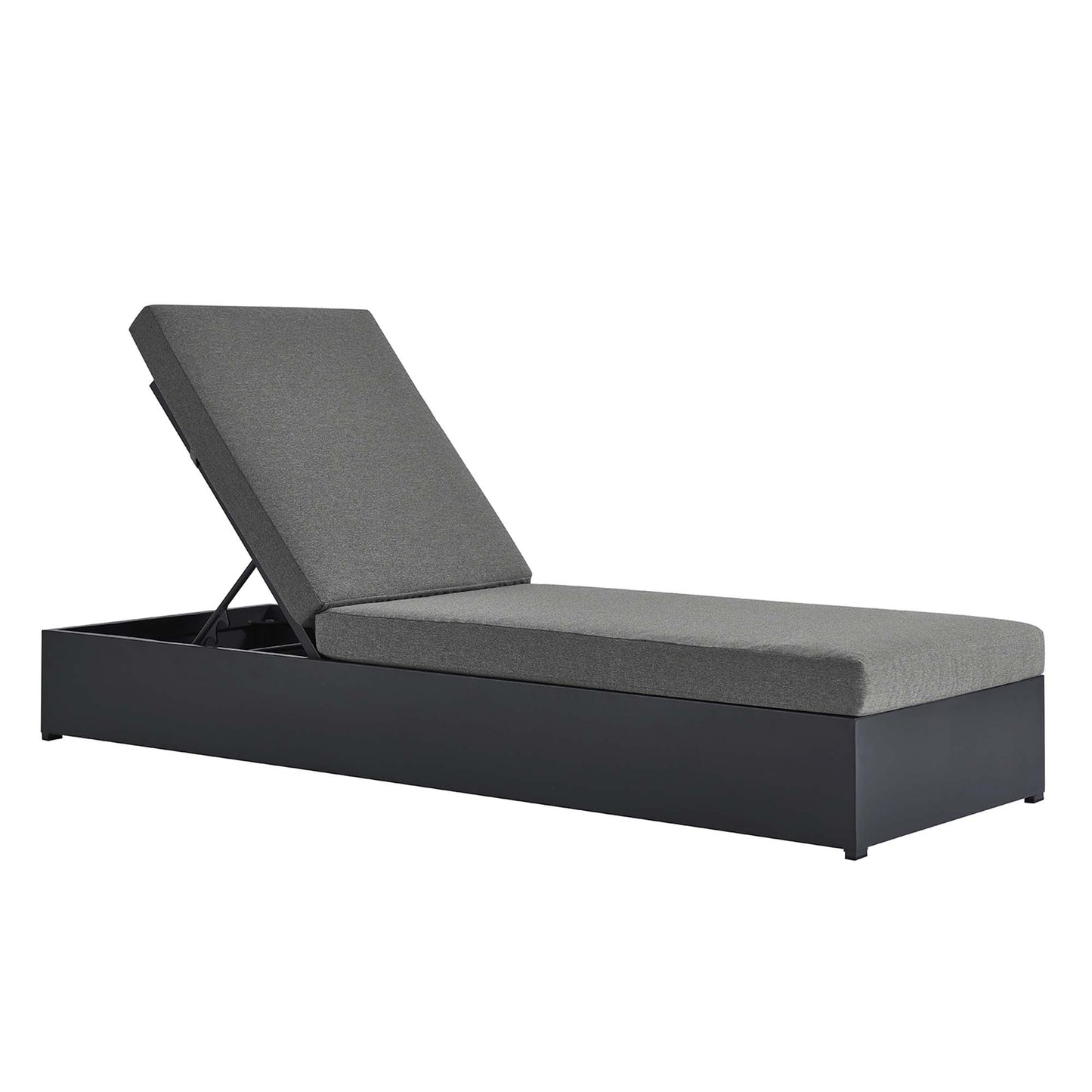 Tahoe Outdoor Patio Powder-Coated Aluminum Chaise Lounge Chair by Modway EEI-6634