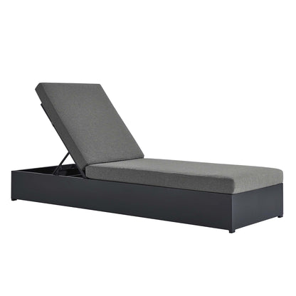 Tahoe Outdoor Patio Powder-Coated Aluminum Chaise Lounge Chair by Modway EEI-6634