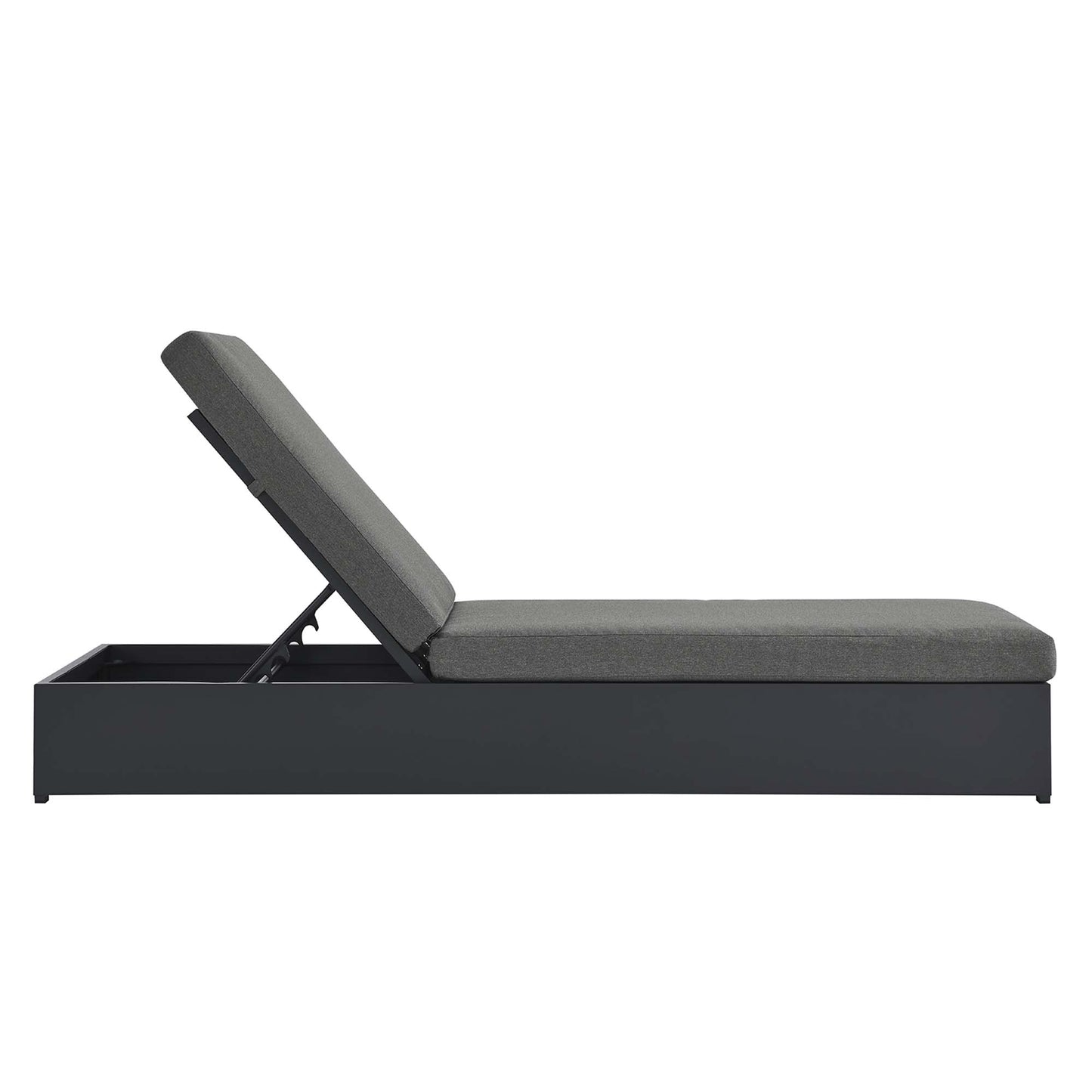 Tahoe Outdoor Patio Powder-Coated Aluminum Chaise Lounge Chair by Modway EEI-6634