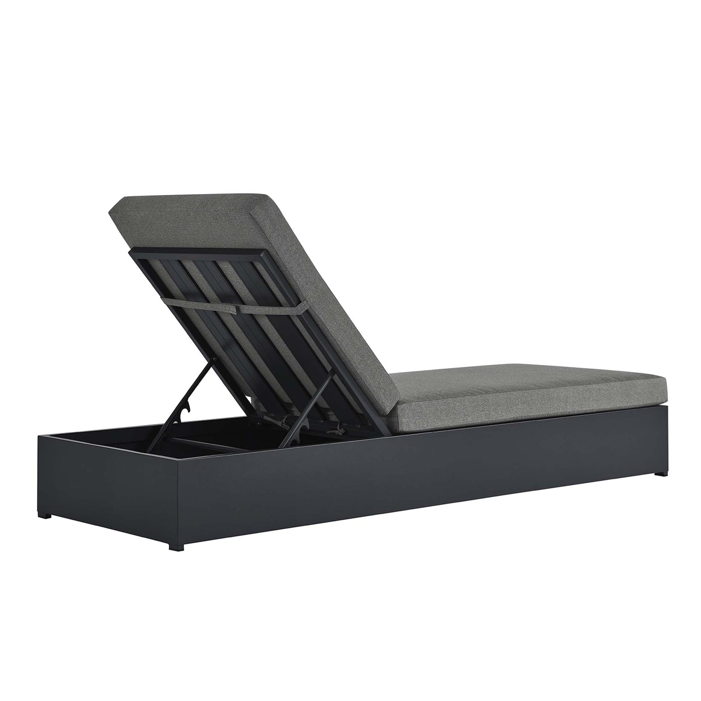 Tahoe Outdoor Patio Powder-Coated Aluminum Chaise Lounge Chair by Modway EEI-6634