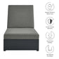 Tahoe Outdoor Patio Powder-Coated Aluminum Chaise Lounge Chair by Modway EEI-6634