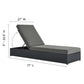 Tahoe Outdoor Patio Powder-Coated Aluminum Chaise Lounge Chair by Modway EEI-6634