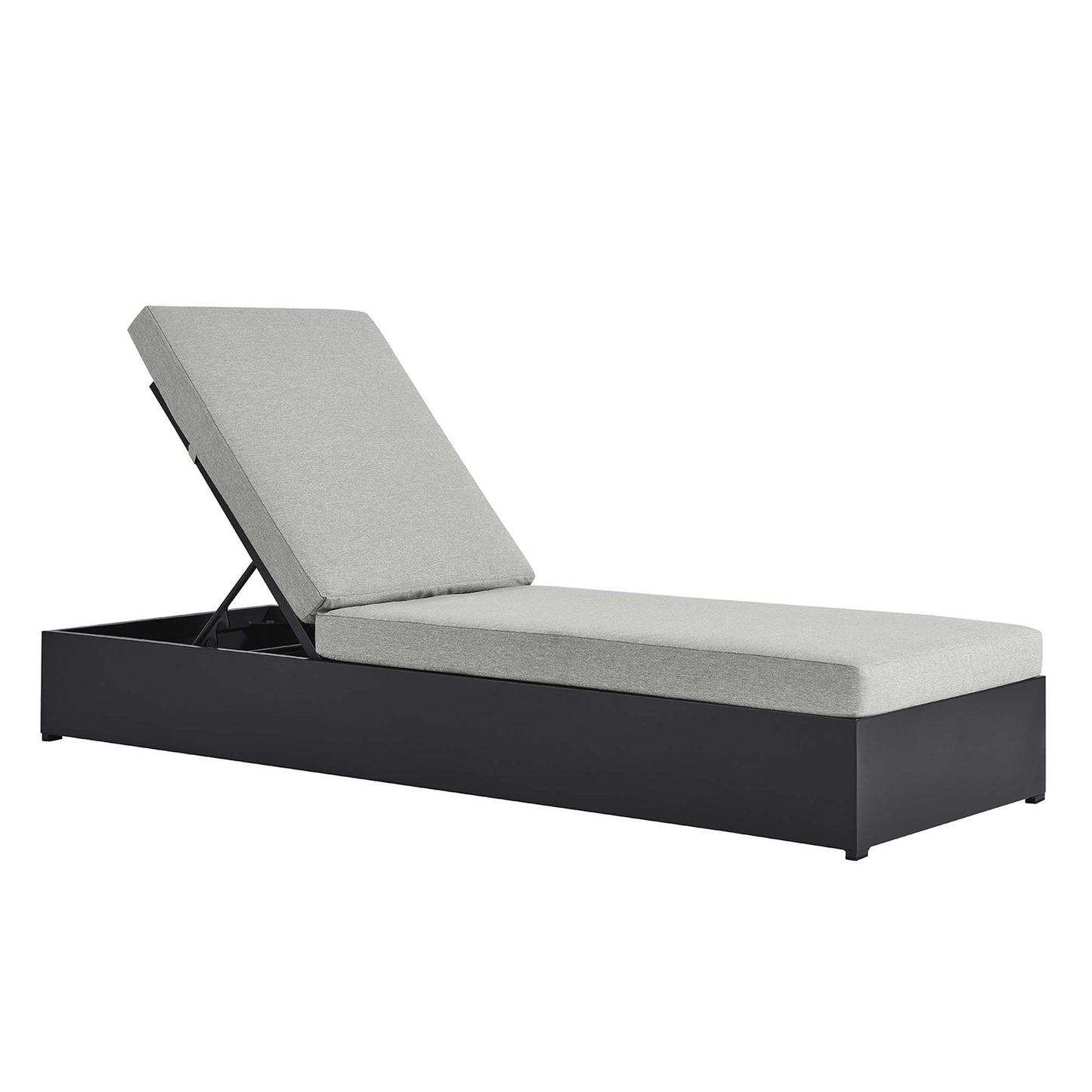 Tahoe Outdoor Patio Powder-Coated Aluminum Chaise Lounge Chair by Modway EEI-6634