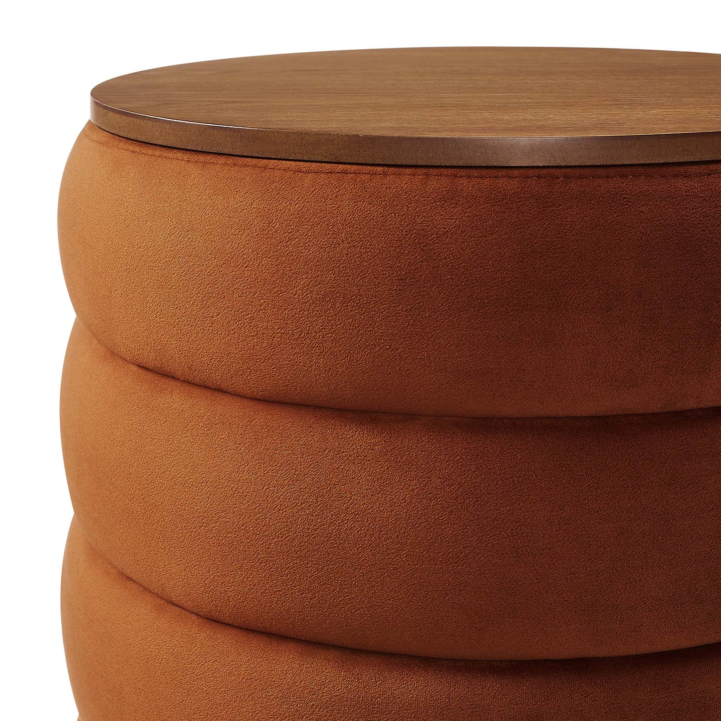 Mezzo Round Performance Velvet Storage Ottoman by Modway EEI-6684