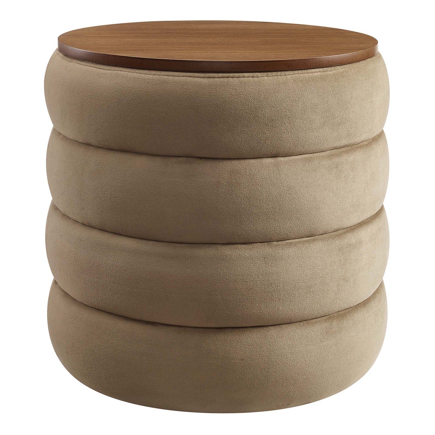 Mezzo Round Performance Velvet Storage Ottoman by Modway EEI-6684