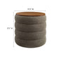 Mezzo Round Boucle Fabric Storage Ottoman by Modway EEI-6685