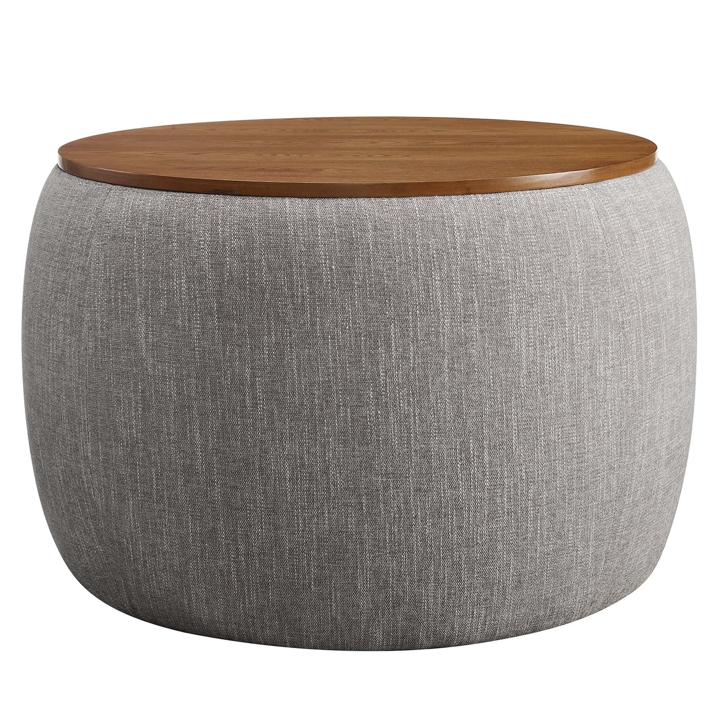 Perla Woven Heathered Fabric Upholstered Storage Ottoman by Modway EEI-6688