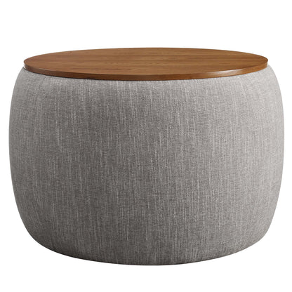 Perla Woven Heathered Fabric Upholstered Storage Ottoman by Modway EEI-6688