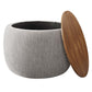 Perla Woven Heathered Fabric Upholstered Storage Ottoman by Modway EEI-6688