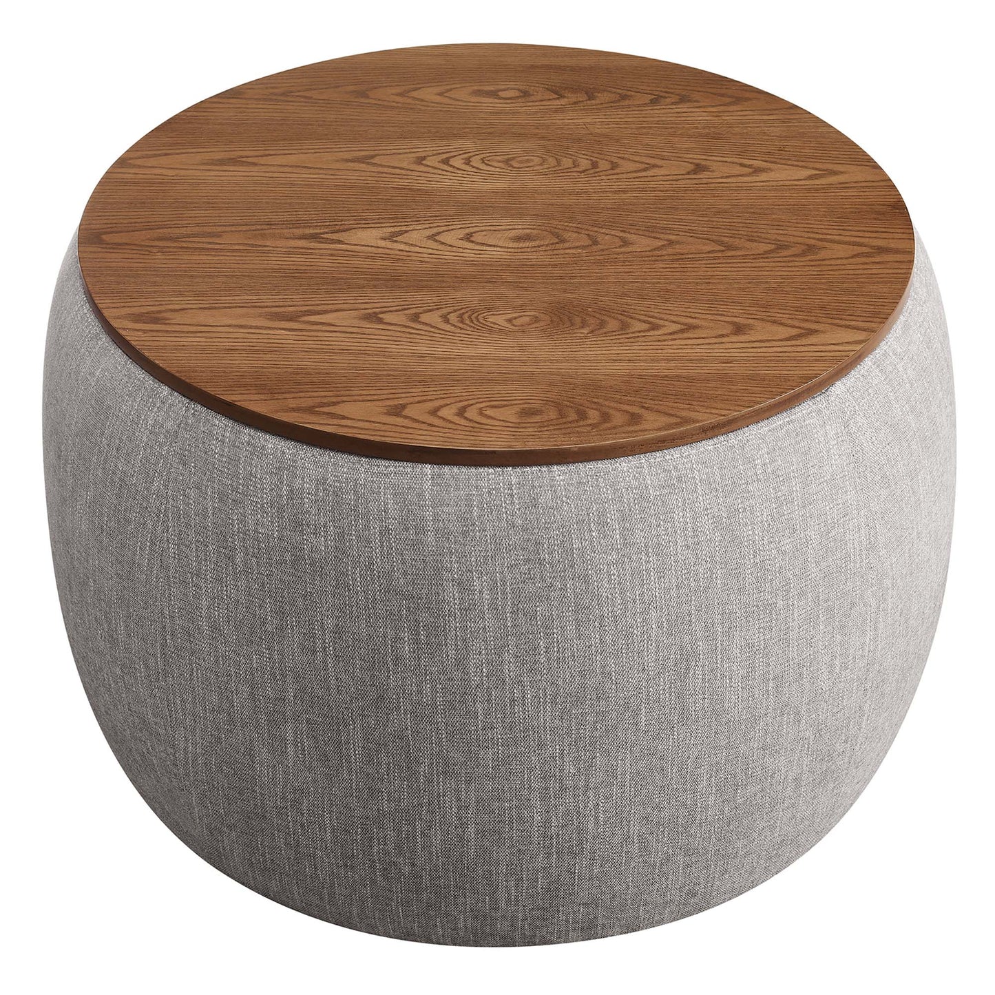 Perla Woven Heathered Fabric Upholstered Storage Ottoman by Modway EEI-6688