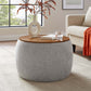 Perla Woven Heathered Fabric Upholstered Storage Ottoman by Modway EEI-6688