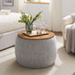 Perla Woven Heathered Fabric Upholstered Storage Ottoman by Modway EEI-6688