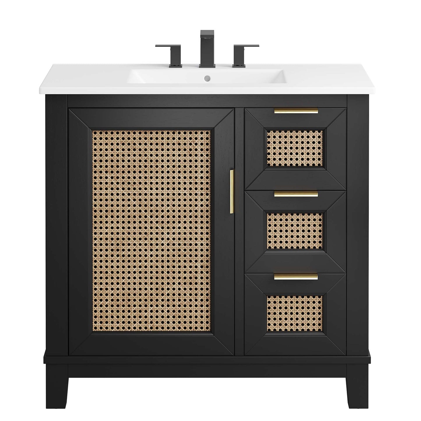 Dixie 36" Solid Wood Bathroom Vanity Cabinet by Modway EEI-6725