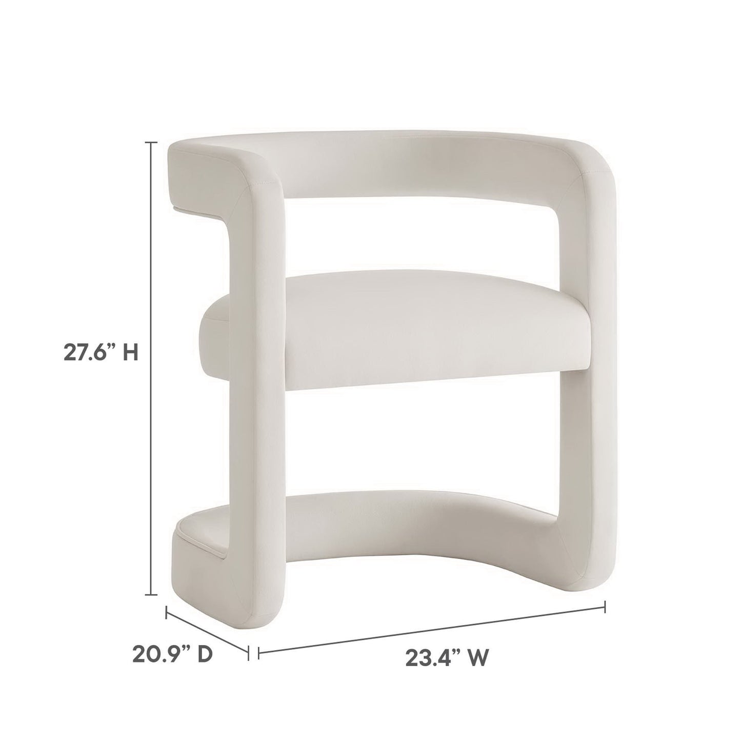 Winslow Performance Velvet Barrel Accent Chair by Modway EEI-6778