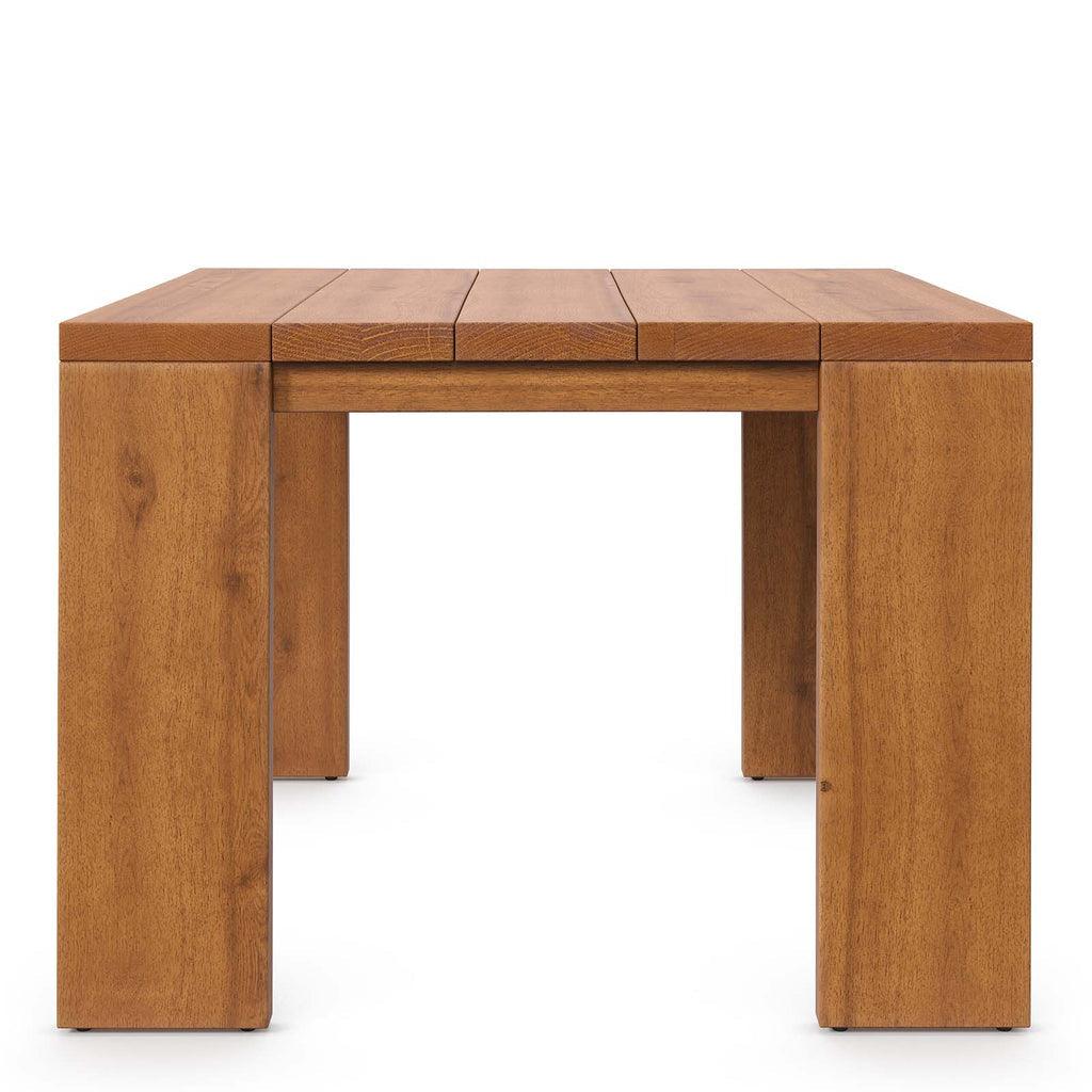 Modway Tahoe Outdoor Patio Acacia Wood Side Table FredCo