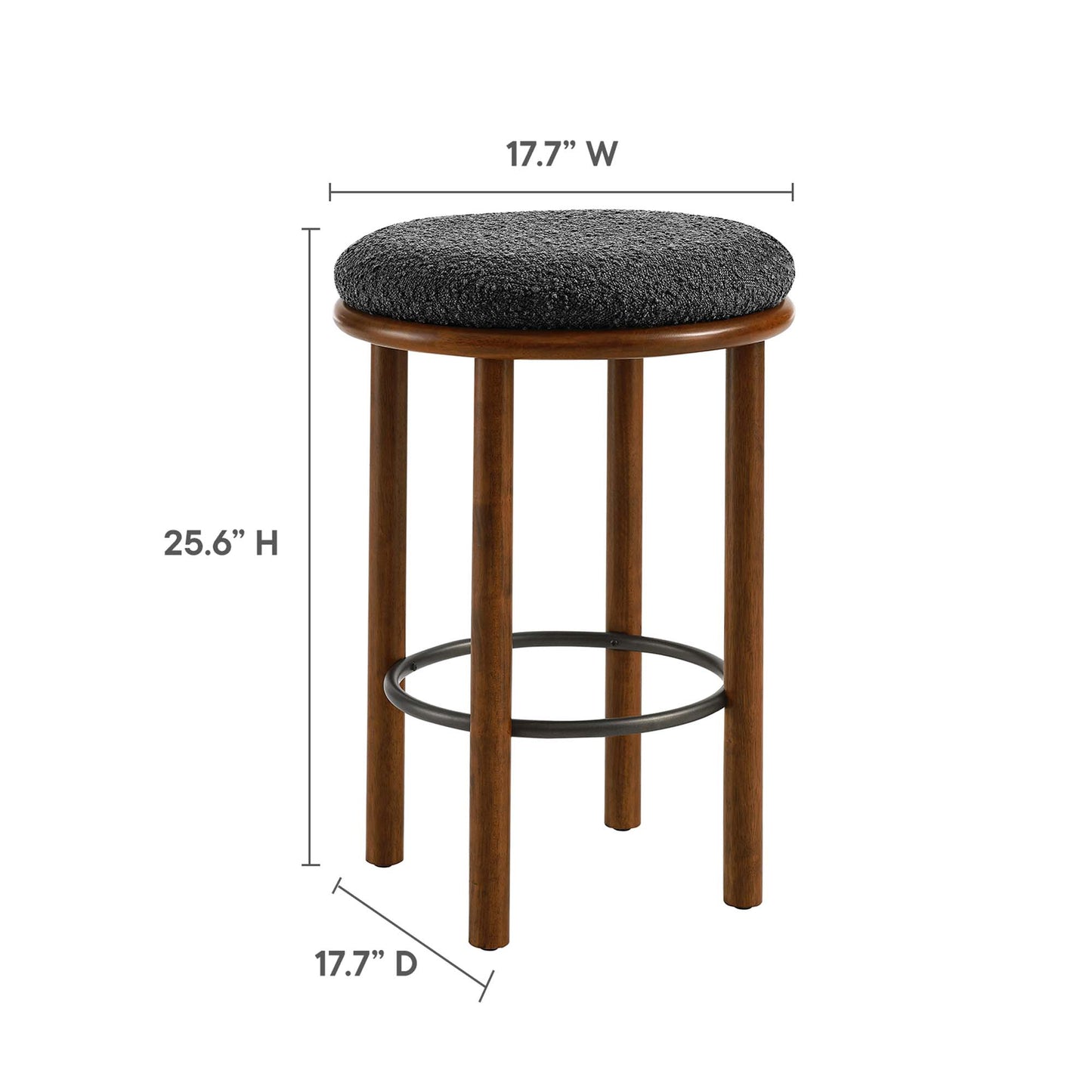 Fable Boucle Fabric Counter Stools Set of 2 by Modway EEI-6818