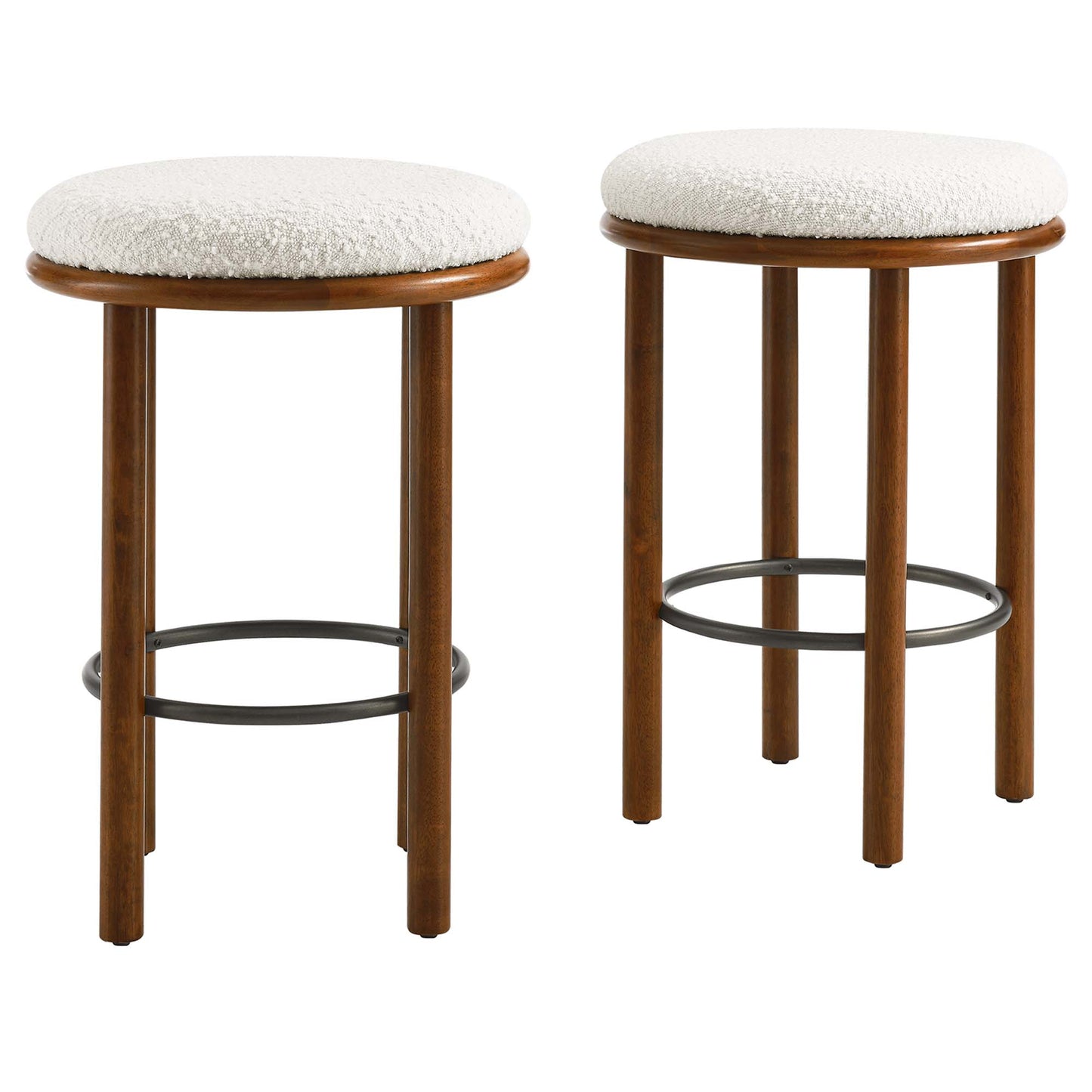 Fable Boucle Fabric Counter Stools Set of 2 by Modway EEI-6818