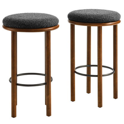 Fable Boucle Fabric Bar Stools Set of 2 by Modway EEI-6819