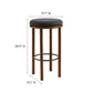 Fable Boucle Fabric Bar Stools Set of 2 by Modway EEI-6819