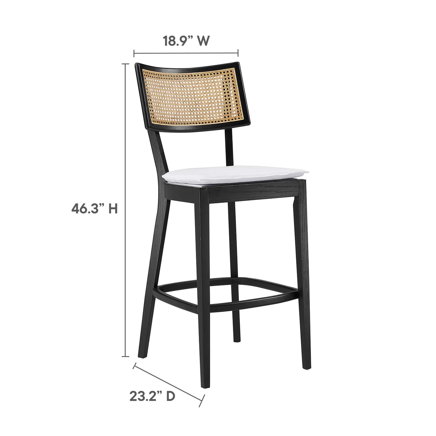 Caledonia Wood Bar Stools Set of 2 by Modway EEI-6820