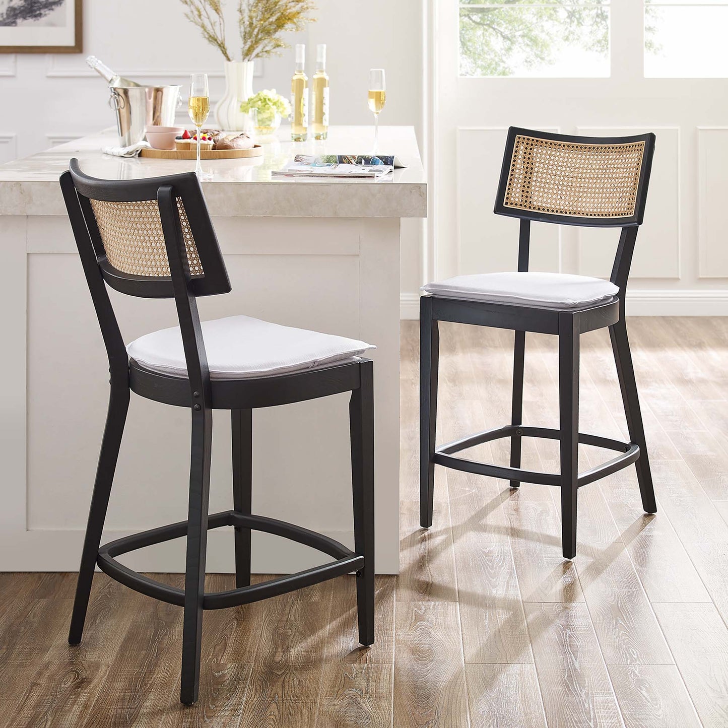 Caledonia Wood Counter Stools Set of 2 by Modway EEI-6821