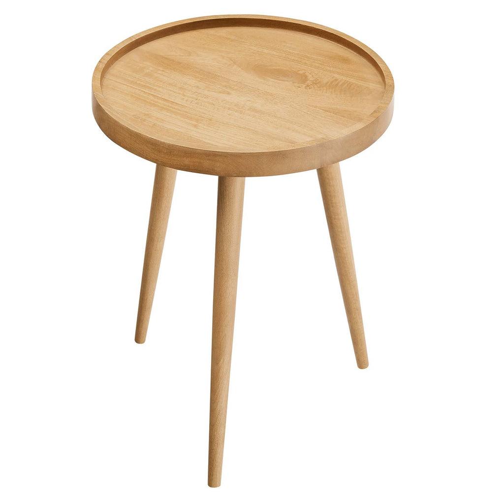 Modway Chiro Round Wood Side Table