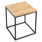 Modway Zora Square Wood and Metal Side Table