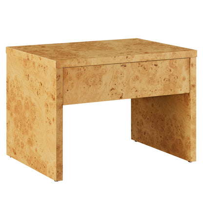Hudson 1-Drawer Burl Wood Nightstand by Modway EEI-6855 FredCo