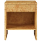 Hudson 1-Drawer Burl Wood Nightstand With Shelf by Modway EEI-6856 FredCo