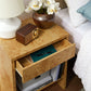 Hudson 1-Drawer Burl Wood Nightstand With Shelf by Modway EEI-6856 FredCo