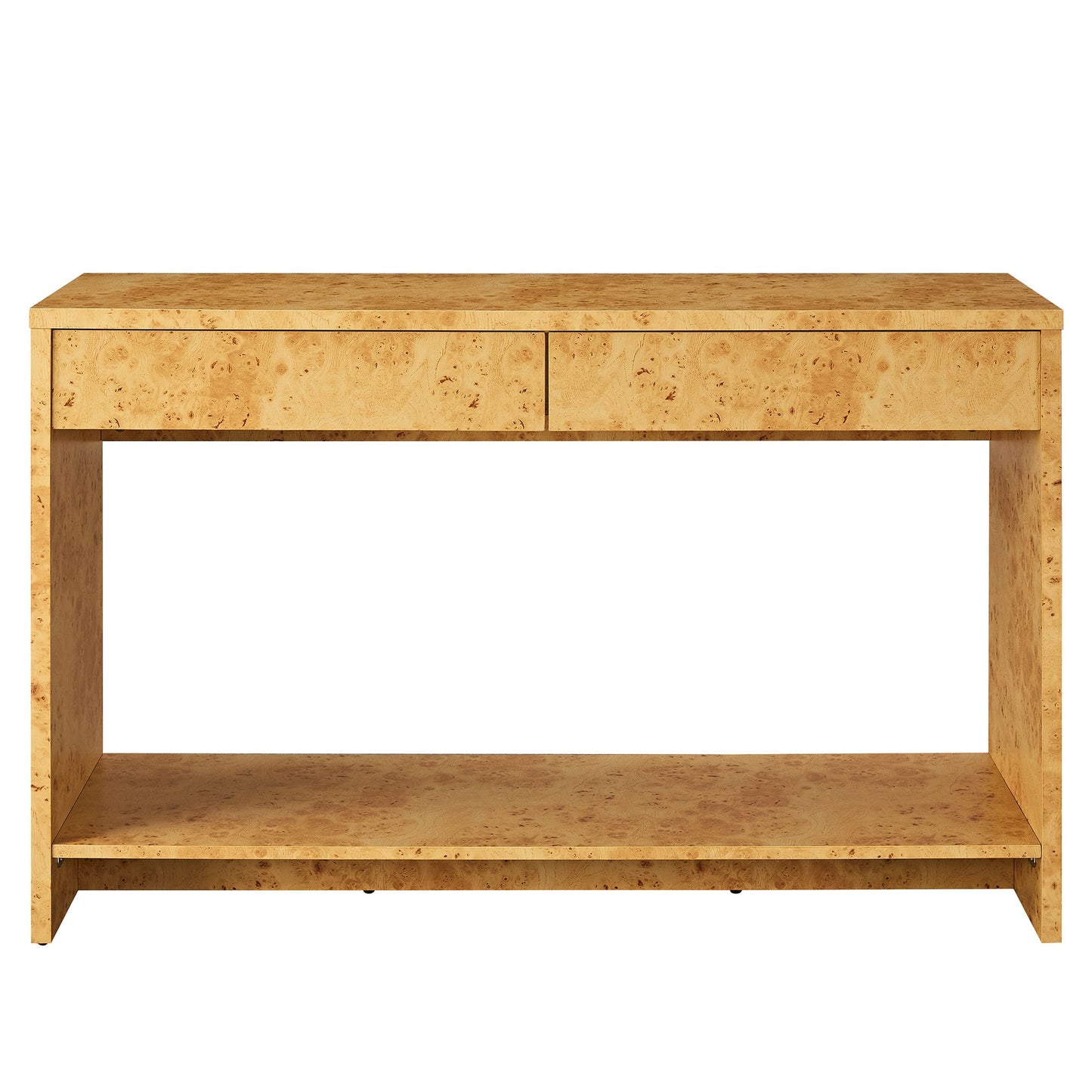 Hudson 2-Drawer Burl Wood Console Table by Modway EEI-6857 FredCo