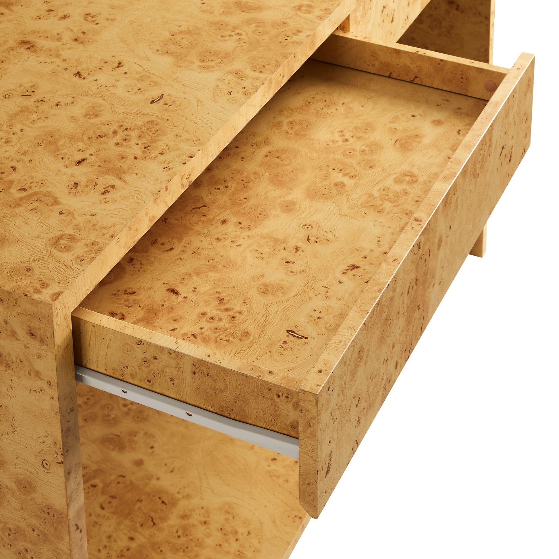 Hudson 2-Drawer Burl Wood Console Table by Modway EEI-6857 FredCo