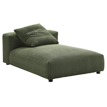Solace Modular Corduroy Upholstered Armless Chaise Lounge by Modway EEI-6886