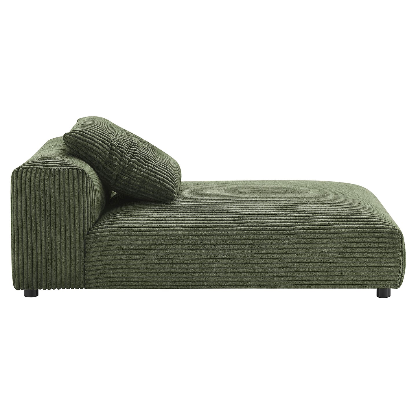 Solace Modular Corduroy Upholstered Armless Chaise Lounge by Modway EEI-6886