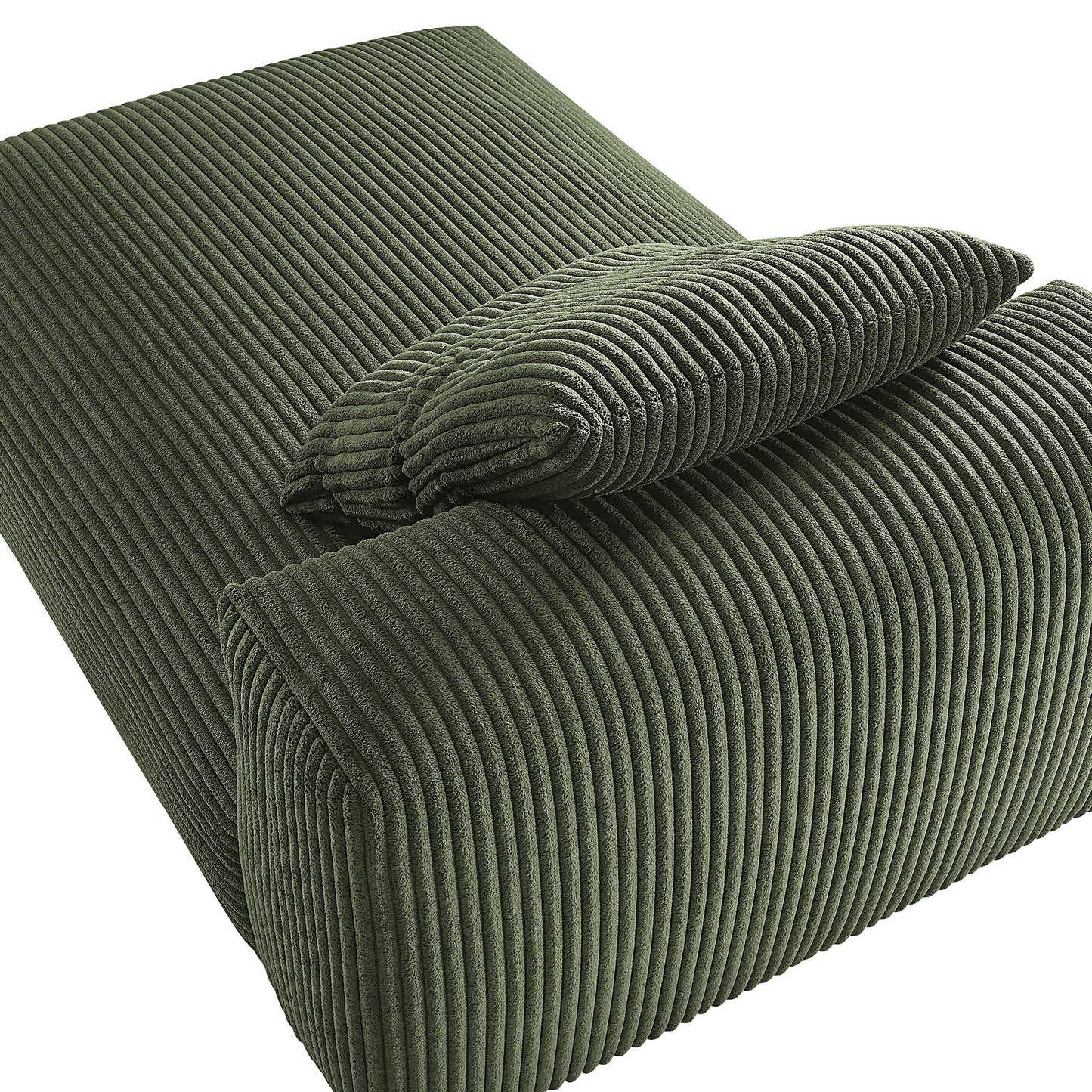 Solace Modular Corduroy Upholstered Armless Chaise Lounge by Modway EEI-6886
