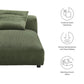 Solace Modular Corduroy Upholstered Armless Chaise Lounge by Modway EEI-6886