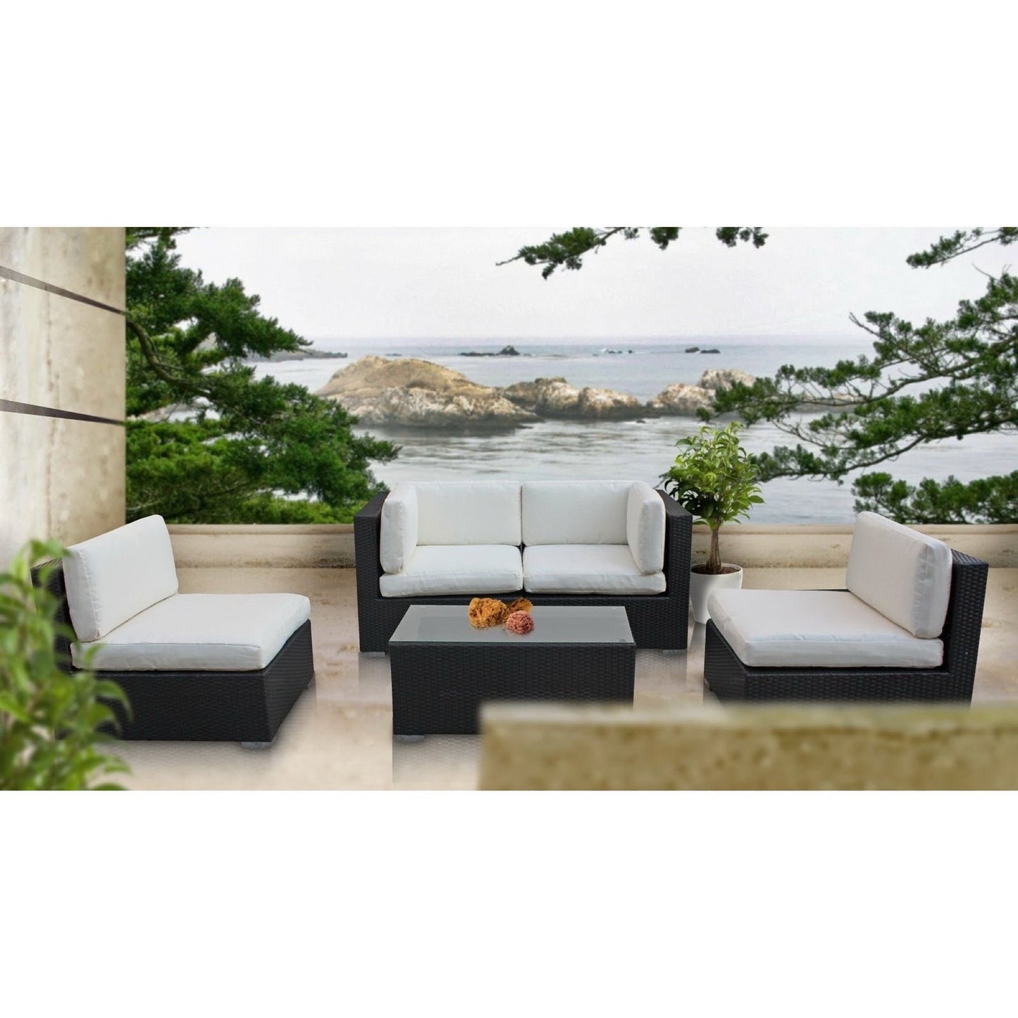 Camfora 5 Piece Outdoor Patio Sectional Set by Modway EEI-694