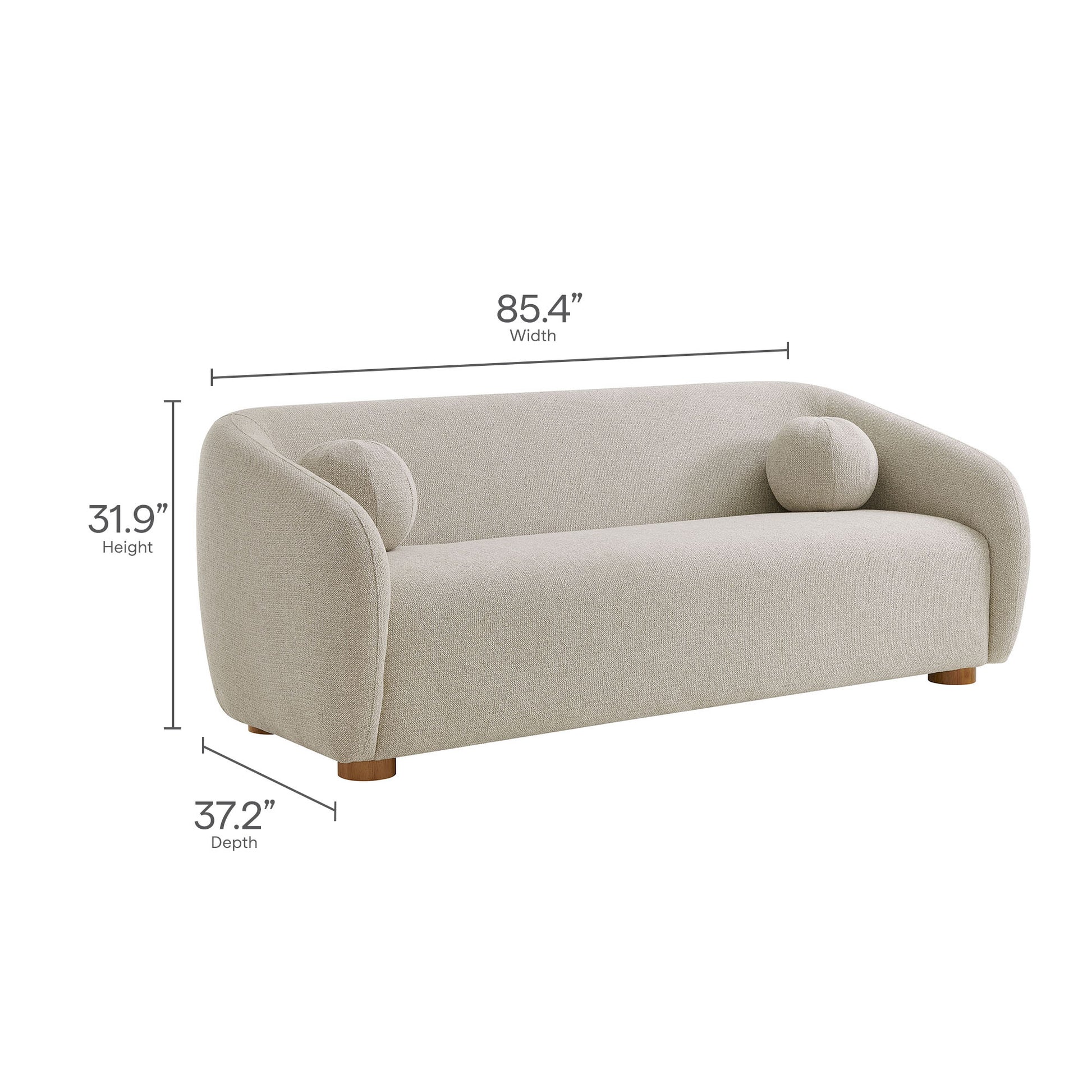 Holland 85" Chenille Fabric Sofa by Modway EEI-7217 FredCo