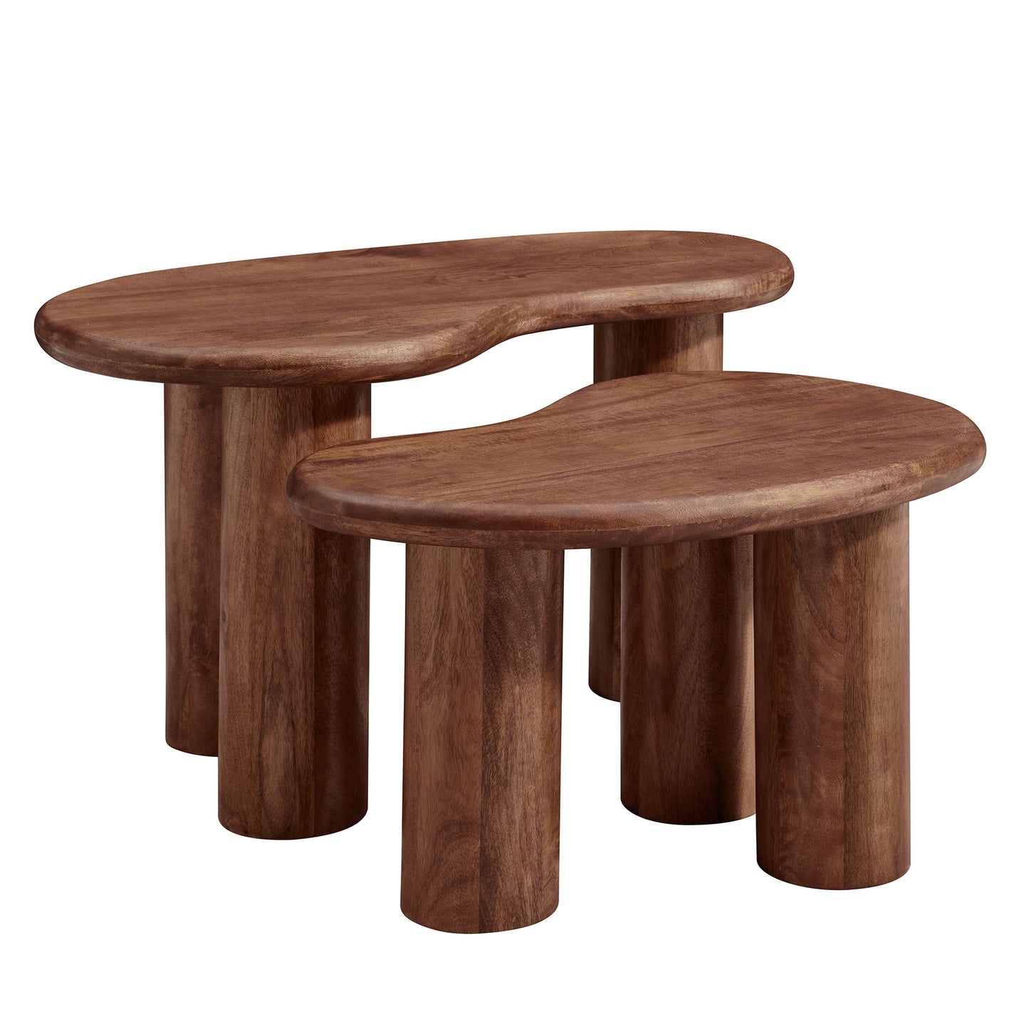 Hackney Mango Wood Nesting Coffee Table Set by Modway EEI-7283 FredCo