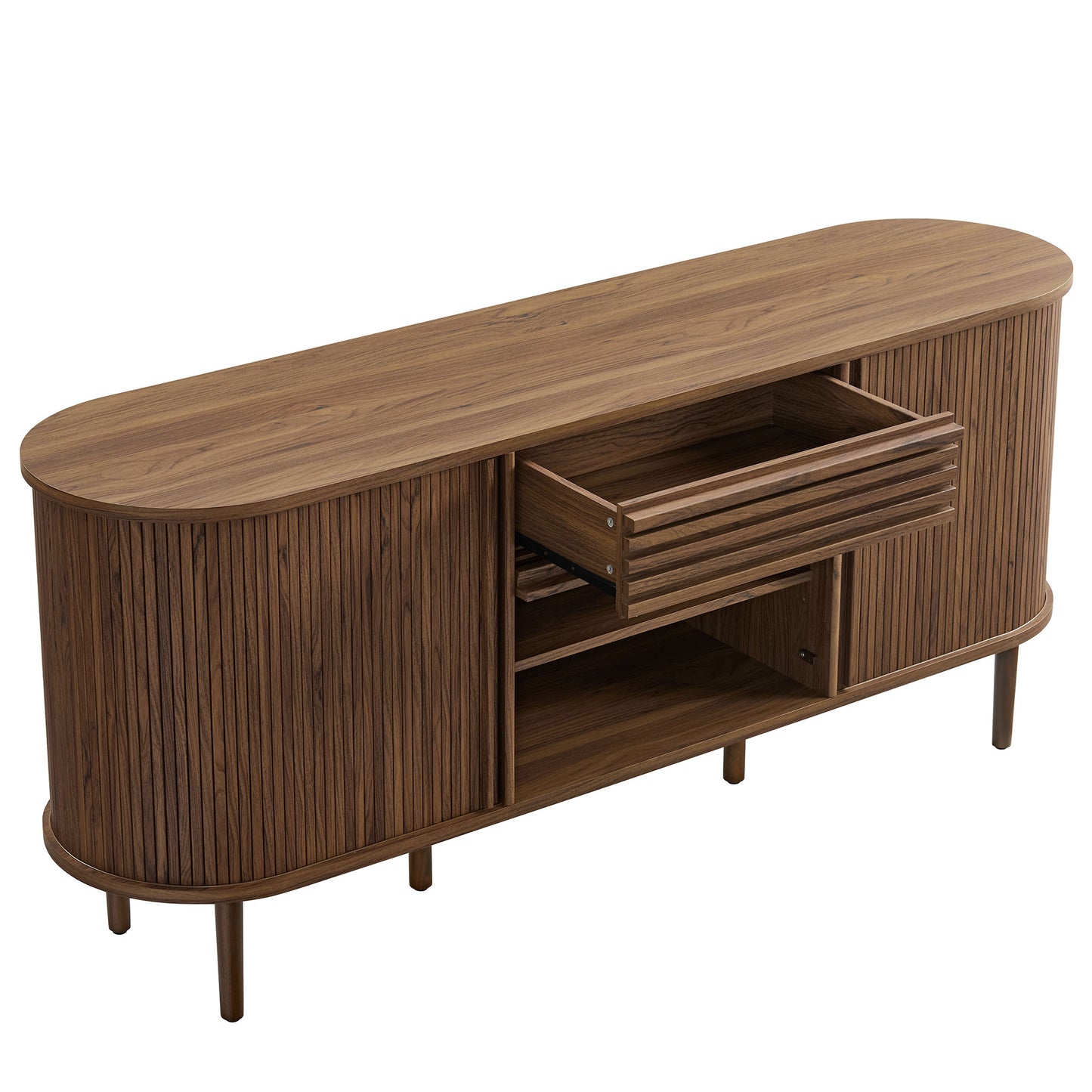 Harlan 67" Fluted Oval Sideboard Cabinet by Modway EEI-7293 FredCo