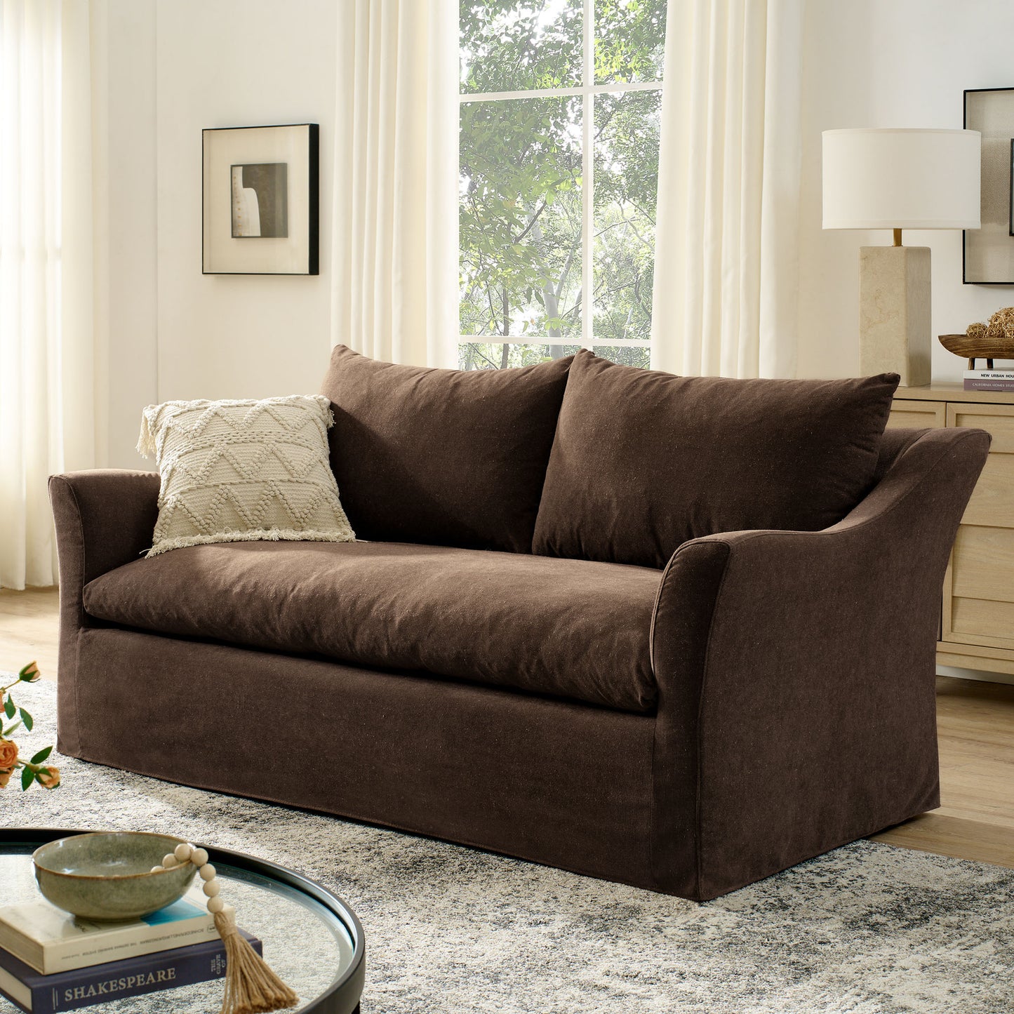 Somerset 70" Linen Blend Slipcovered Loveseat by Modway EEI-7311