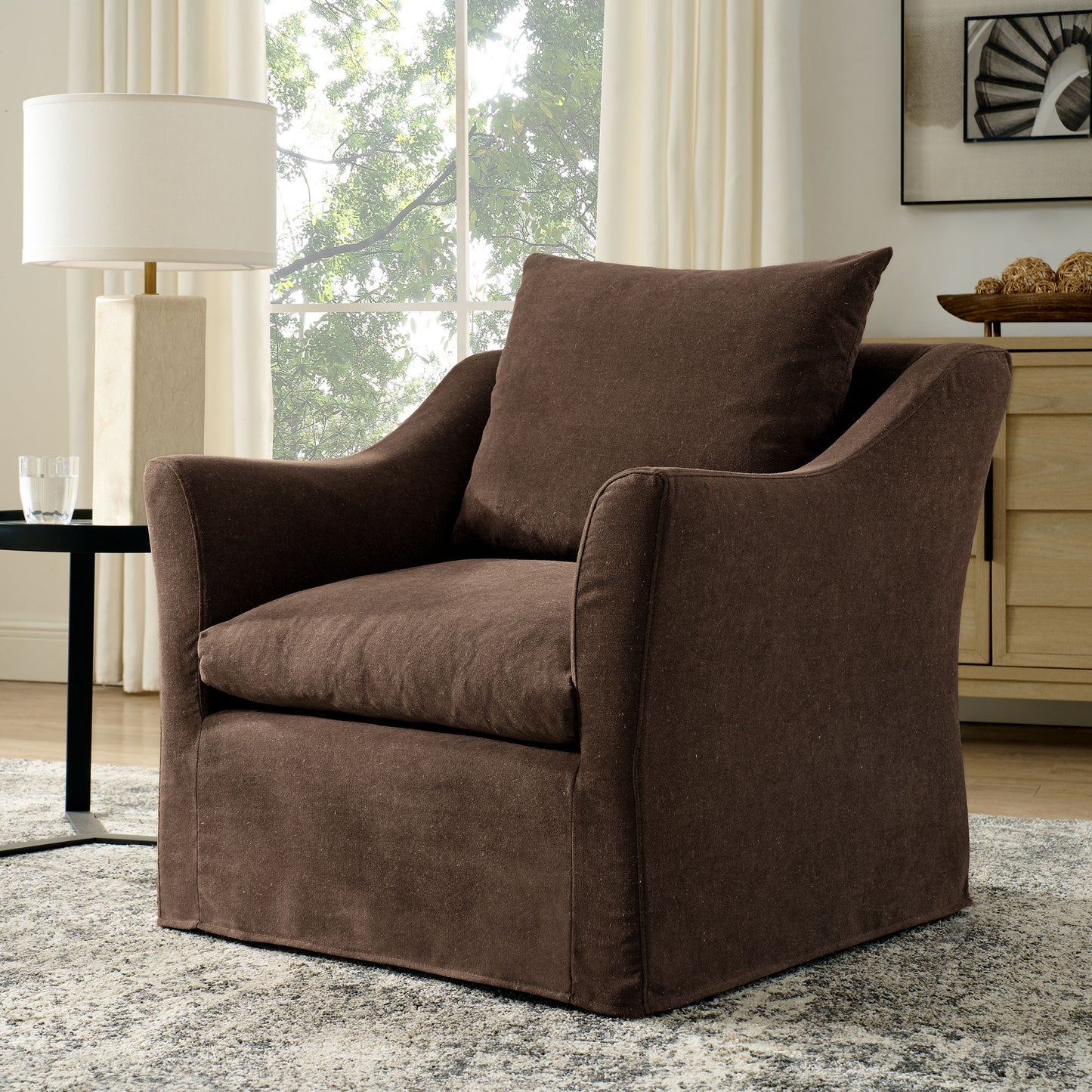 Somerset Linen Blend Slipcovered Armchair by Modway EEI-7312