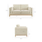 Roscoe 63 inch Fabric Loveseat by Modway EEI-7328
