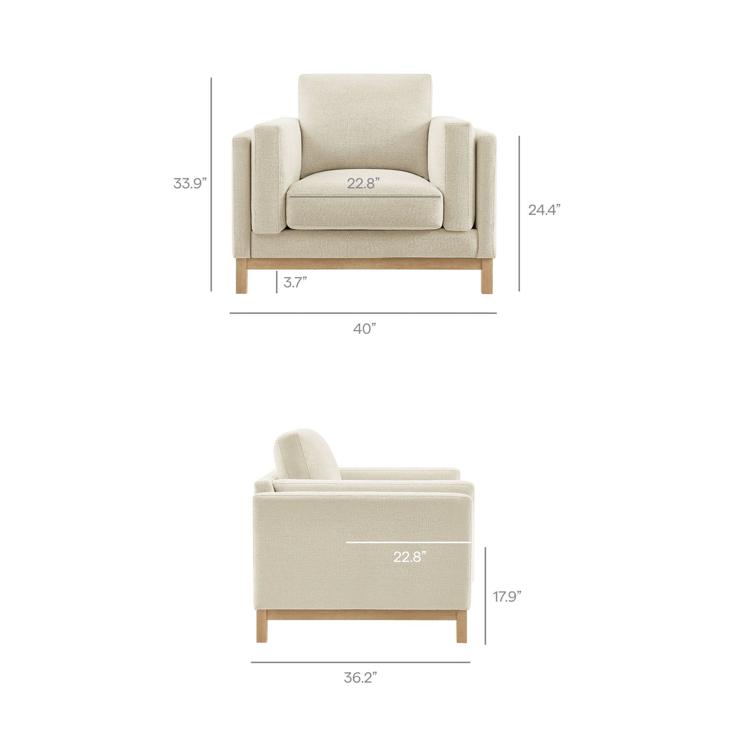 Roscoe Fabric Armchair by Modway EEI-7329