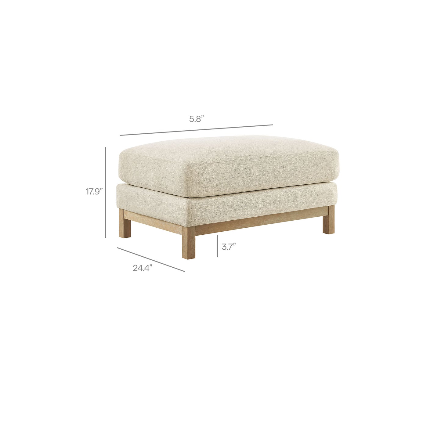 Roscoe Fabric Ottoman by Modway EEI-7330