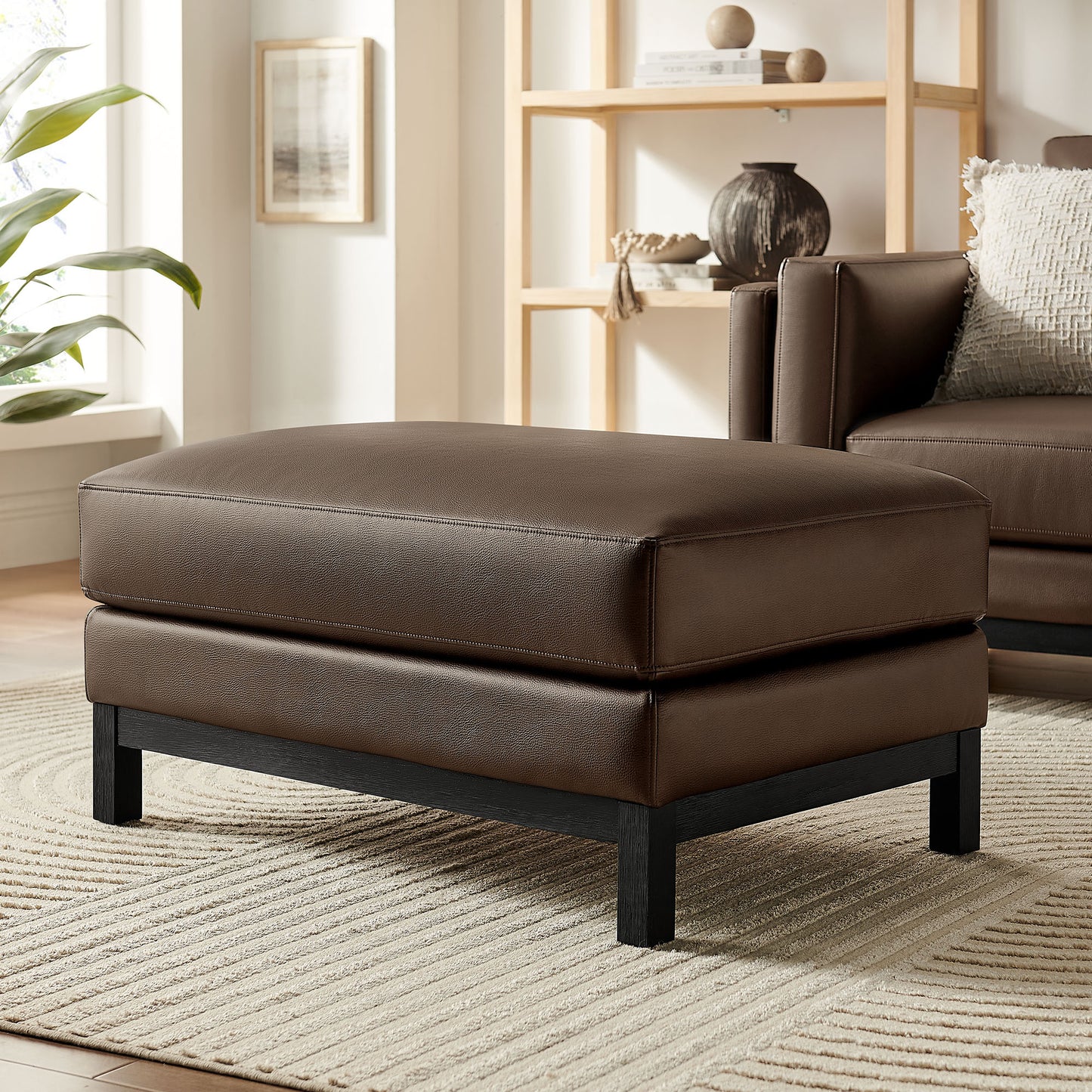 Roscoe Vegan Leather Ottoman by Modway EEI-7338