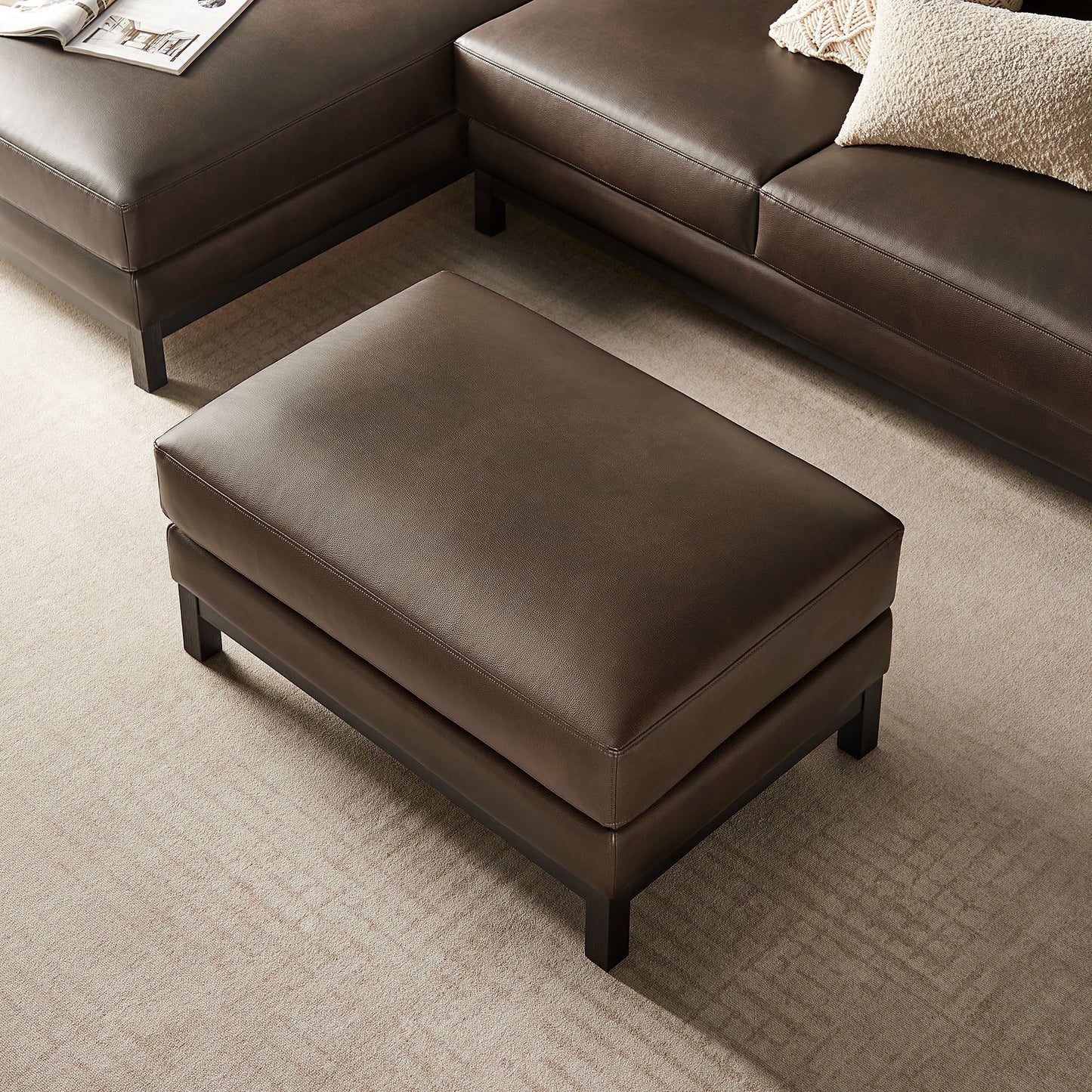 Roscoe Vegan Leather Ottoman by Modway EEI-7338