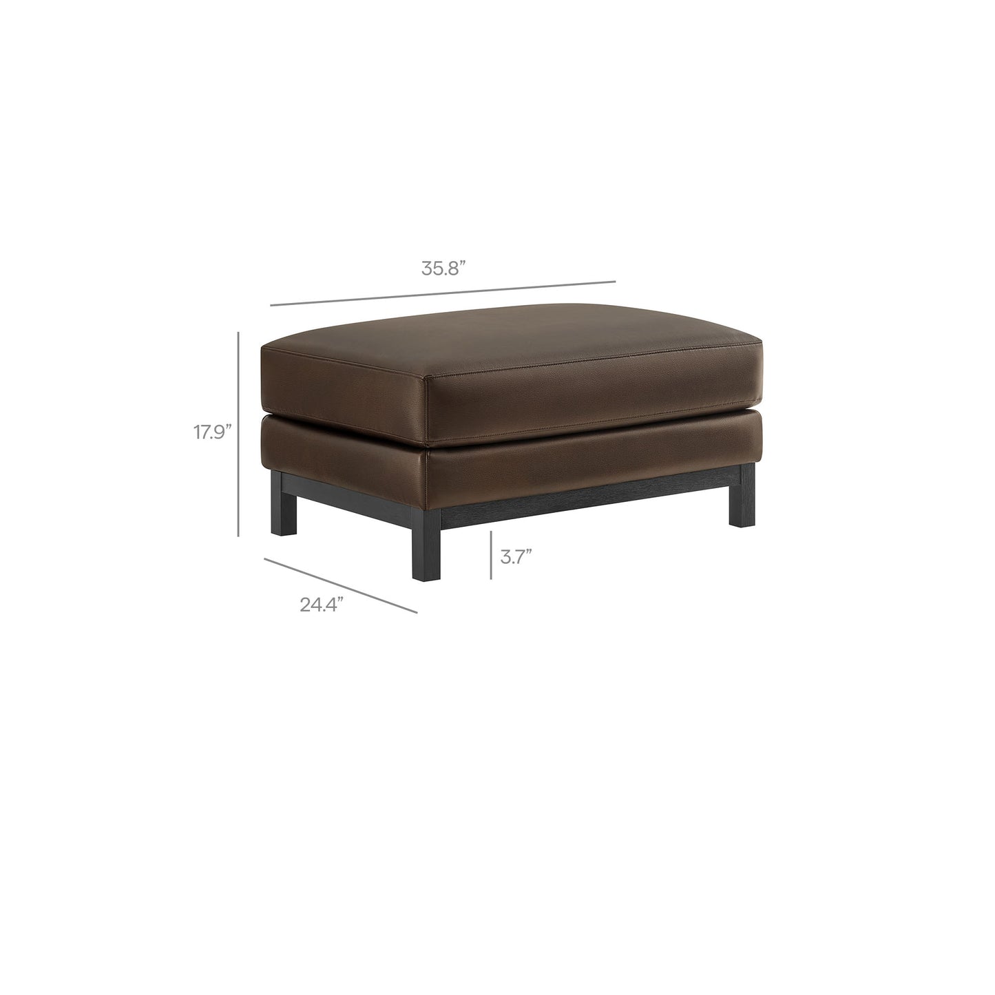 Roscoe Vegan Leather Ottoman by Modway EEI-7338