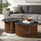 Fortitude Round Faux Marble Top Nesting Coffee Table Set by Modway EEI-7345 FredCo