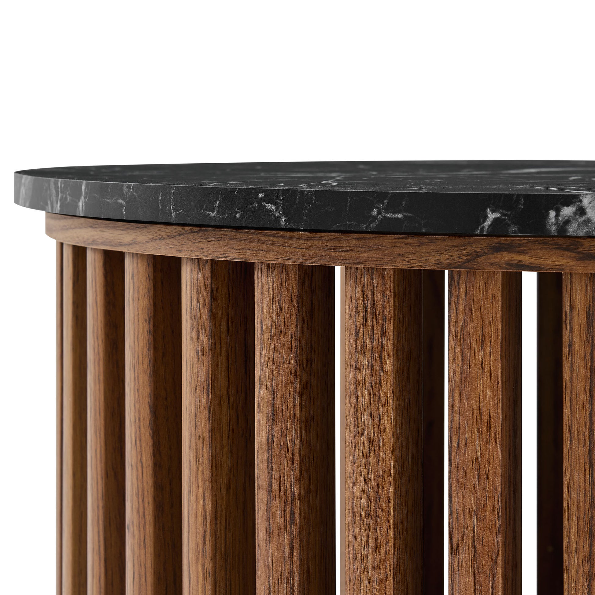 Fortitude Round Faux Marble Top Nesting Coffee Table Set by Modway EEI-7345 FredCo
